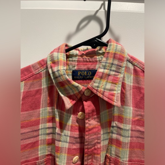 Polo Ralph Lauren twill cotton men plaid shirt M - Picture 2 of 9